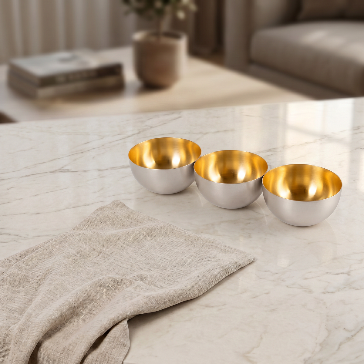Stainless steel bowls with gift box