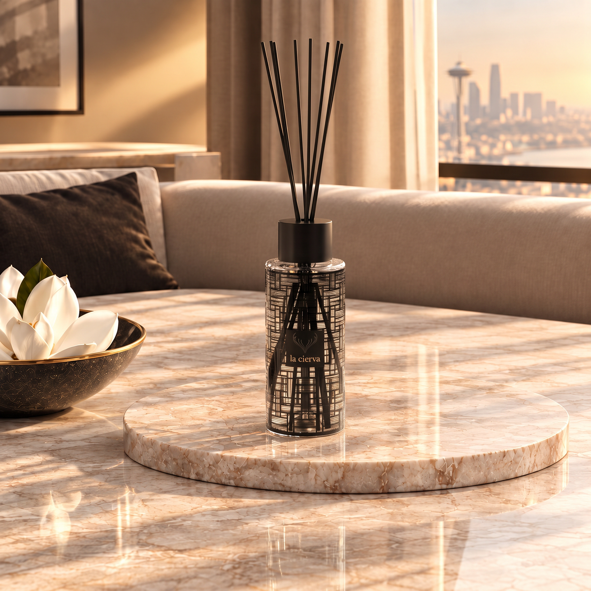 Fig & Magnolia REED DIFFUSER -BLACK from la cierva 1200 ml