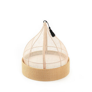 Linen cover with rattan base - CASCADES