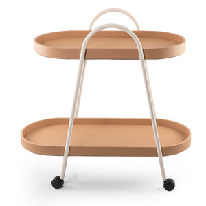 Metal and leather trolly - CASCADES