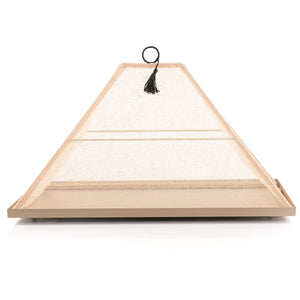 Foldable rattan cover with metal tray - CASCADES