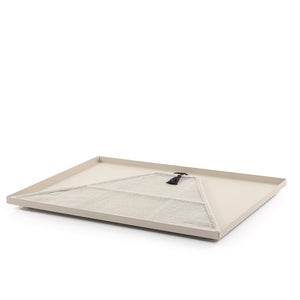 Foldable rattan cover with metal tray - CASCADES