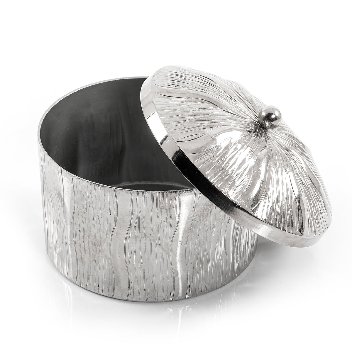 Round metal jar - small size