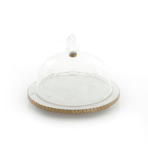 Set of Marble stand and marble stand with cover - CASCADES