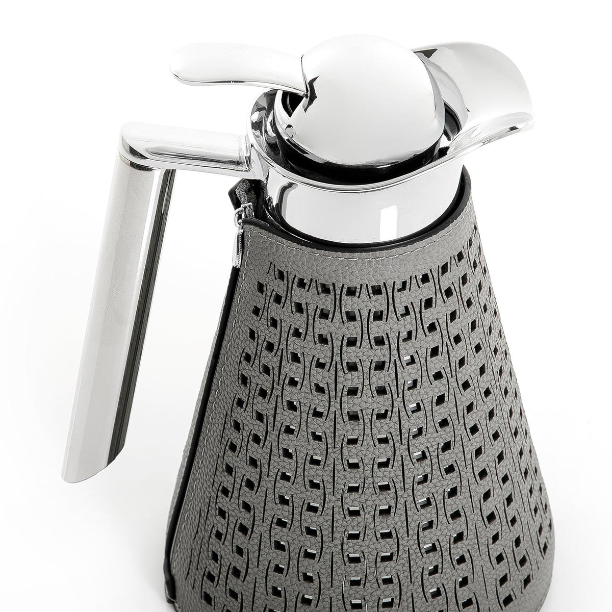 Metal thermos with leather cover - CASCADES