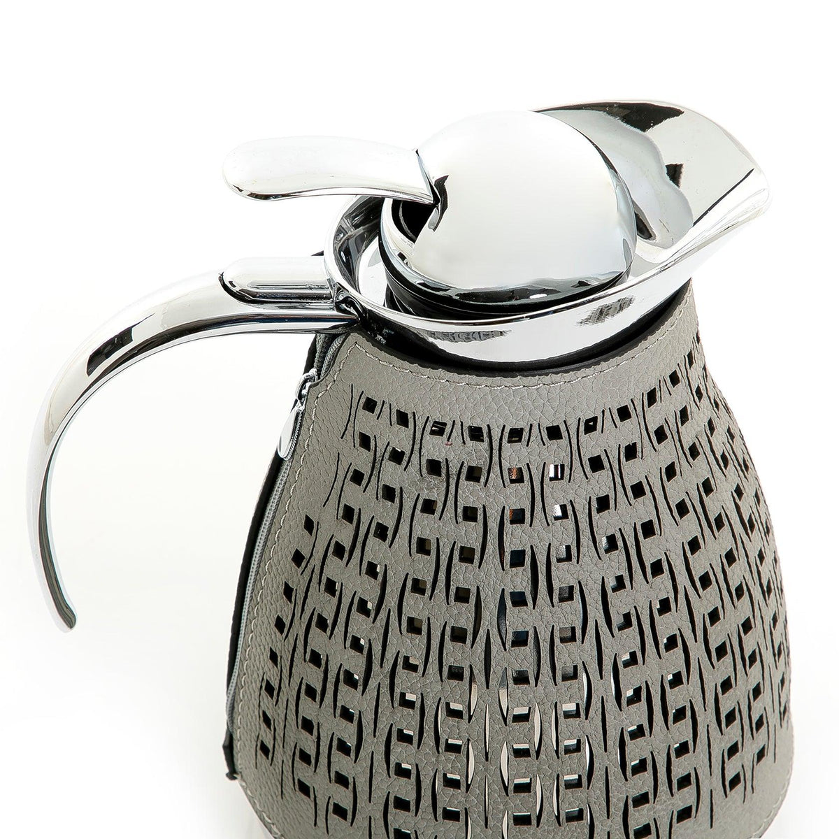 Metal thermos with leather cover - CASCADES