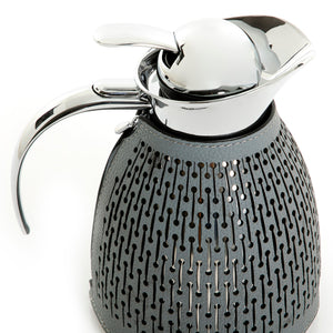 Metal thermos with leather cover - CASCADES