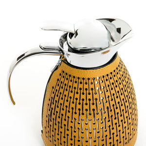 Metal thermos with leather cover - CASCADES