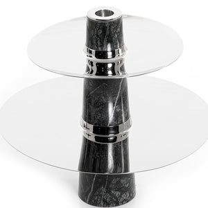 Marble and metal stand - CASCADES