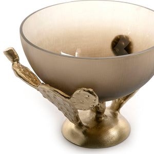 Metal and glass bowl - CASCADES