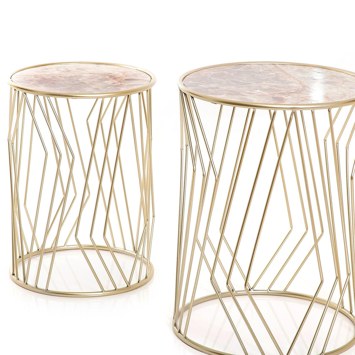 Set of 2 metal tables - CASCADES
