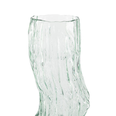 Traditional transparent glass vase