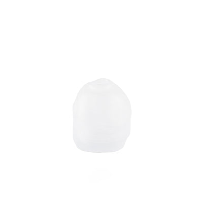 Irregular-shaped white glass vase