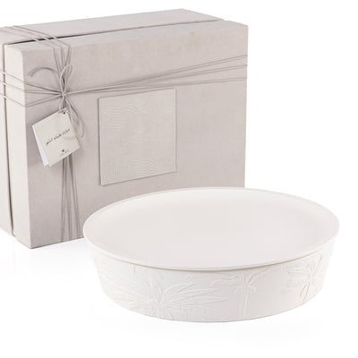 Elegent round pottery bowl with gift box
