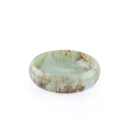 Resin Round Serving Bowl - Green