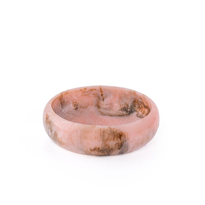 Resin Round Serving Bowl - Pink
