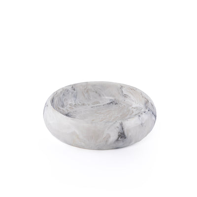 Resin Round Serving Bowl - Black & White