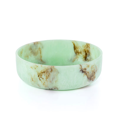 Large Resin Round Serving Bowl - Green