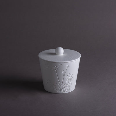 Matt White Ceramic Bowl with cover