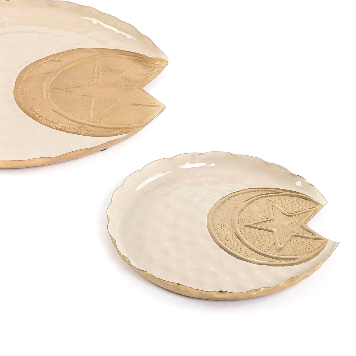 Set of 2 crescent metal tray - CASCADES