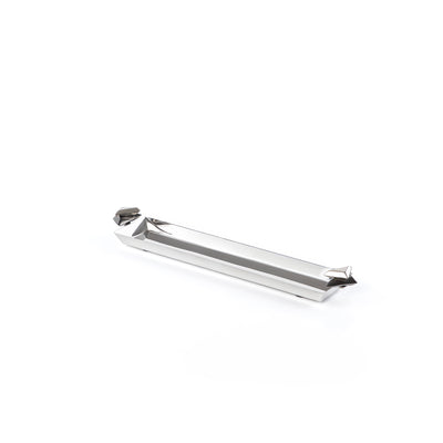 Long Metal Serving Tray Silver & Black - Small