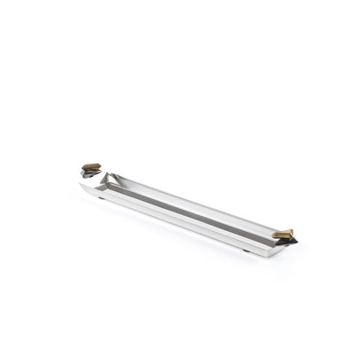 Long Metal Serving Tray Black & Gold - Medium