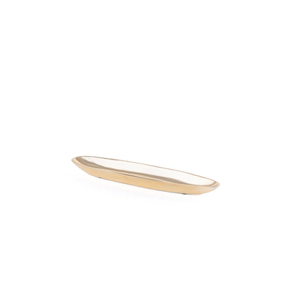 Oval Metal Plate Small - Gold