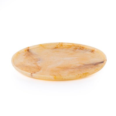 Large Resin Serving Platter - Amber