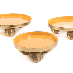 Set of 3 round metal stand - CASCADES