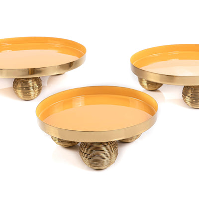 Set of 3 round metal stand - CASCADES