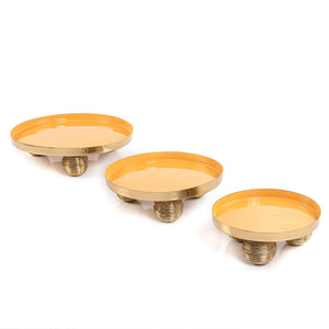 Set of 3 round metal stand - CASCADES