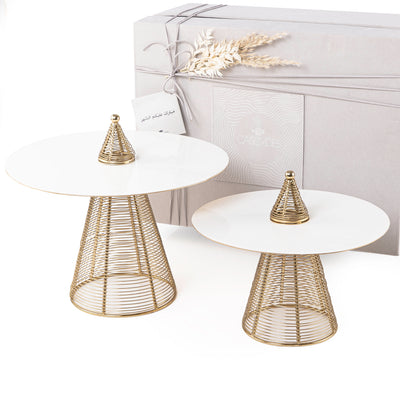 Set of 2 Metal Round stands