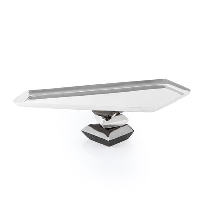 Elegant Metal Serving Stand Dish - Large