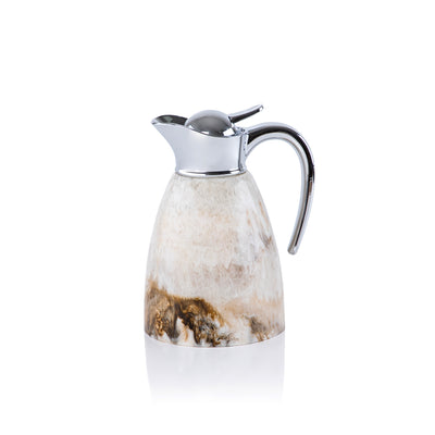 1L Elegant Resin Thermos Flask – Beige