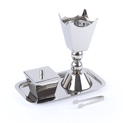 Luxury Metal Mabkhar Set of 4 pcs - Silver
