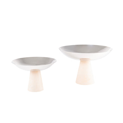 Set of 2 stainless steel stand resin base with gift box