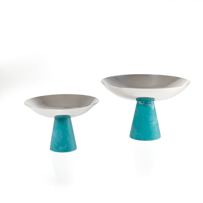 Set of 2 stainless steel stand resin base with gift box