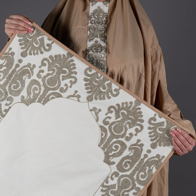 Prayer set box with acrylic cover - light brown