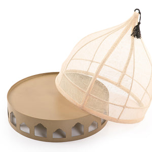 Linen cover with metal base - CASCADES