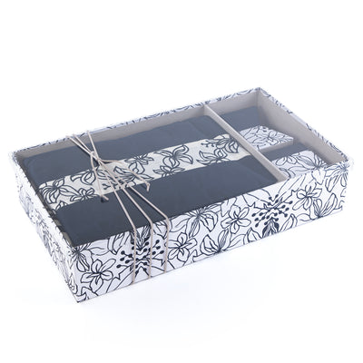Prayer set box with acrylic cover - navy blue