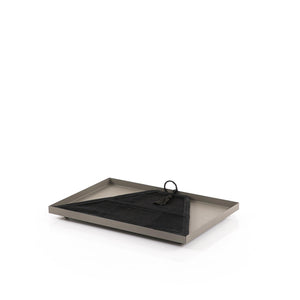 Foldable rattan cover with metal tray - CASCADES