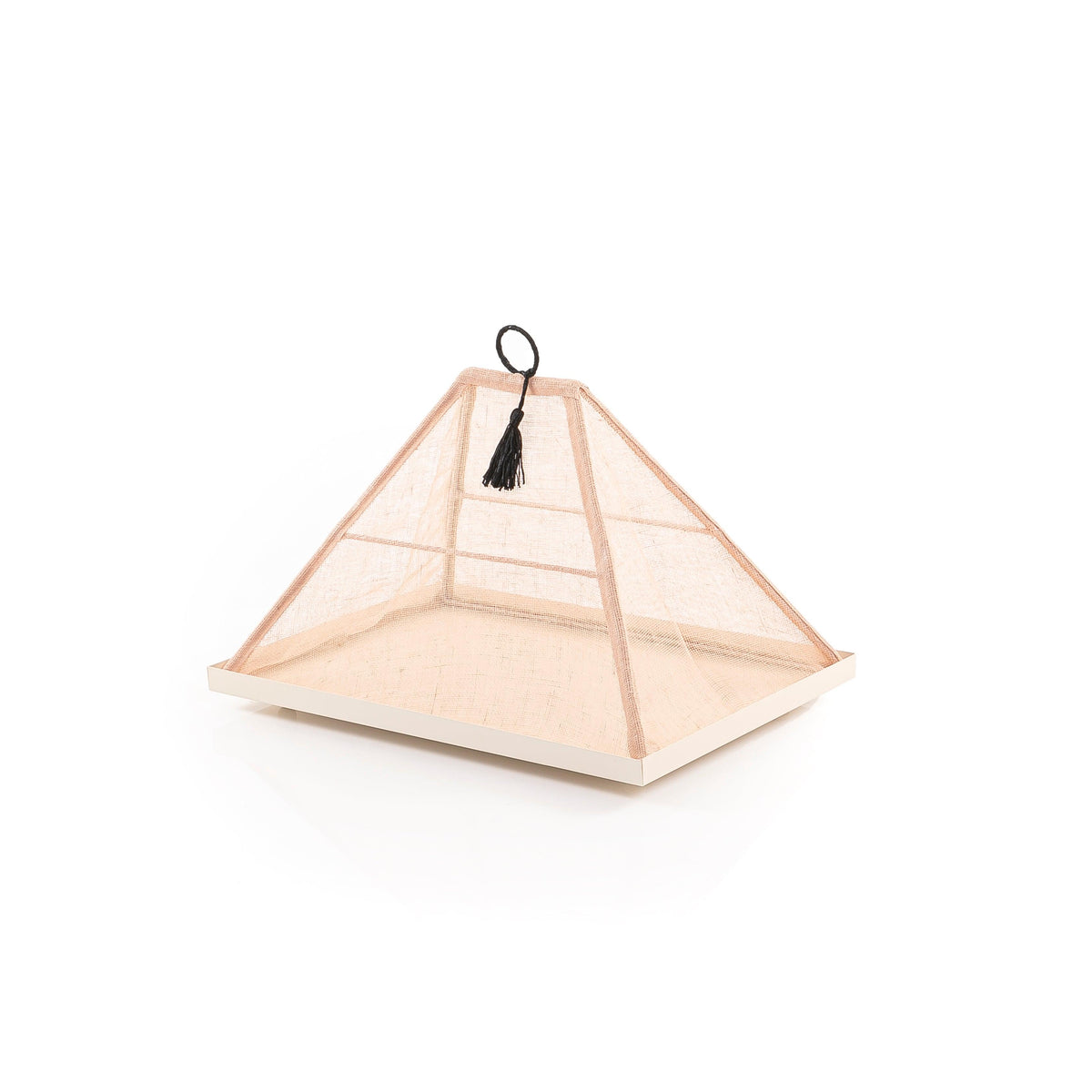 Foldable rattan cover with metal tray - CASCADES