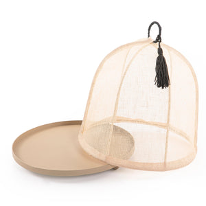 Linen cover with metal base - CASCADES