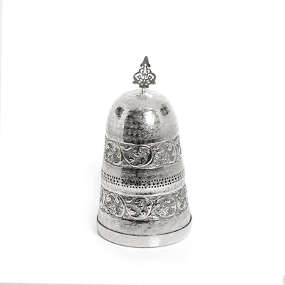 Silver Metal Morrocan Plate With Cover