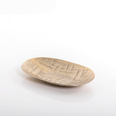 Golden oval metal plate