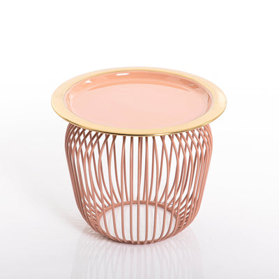 Set of 2 Round Metal Stand