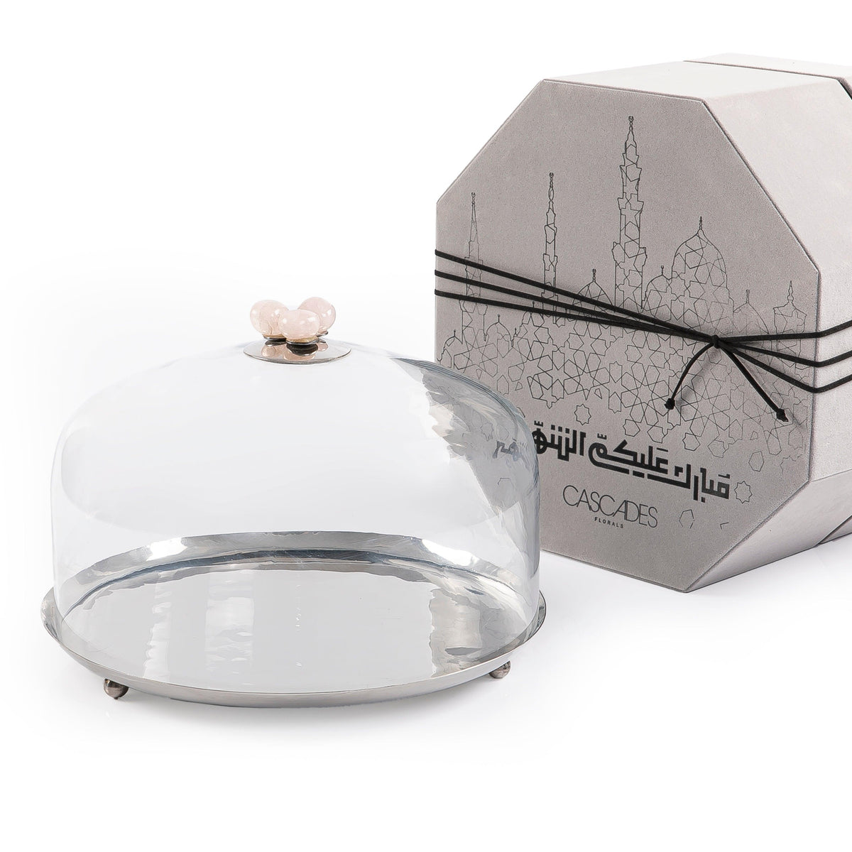 Metal plate with glass cover - CASCADES