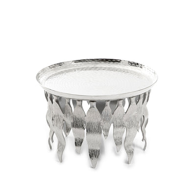 Silver Round Metal Stand