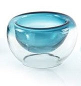 Blue Round Glass Bowl