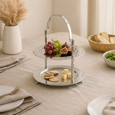 2-Tier Stainless Steel Stand